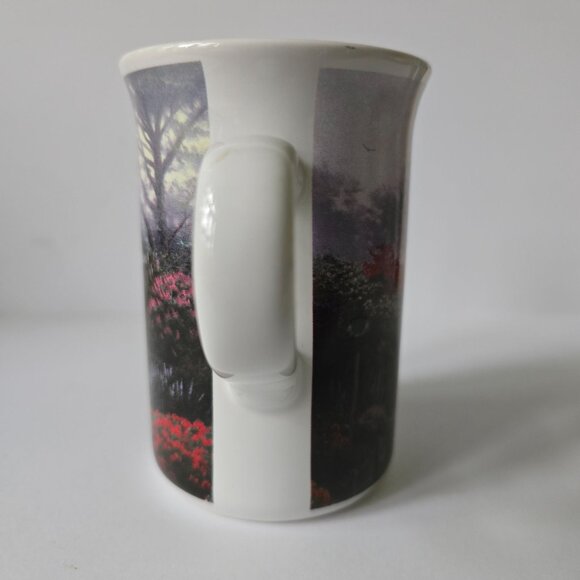 Lilac Cottage 2004 Genuine Kinkade Ceramic Coffee Mug - Picture 3 of 16